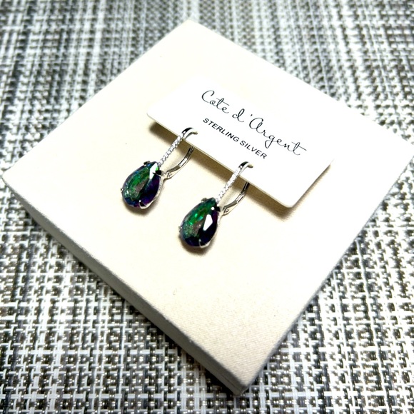 Cote d’ Argert BRAND NEW Silver toned hoop earrings ✨✨✨ - Picture 3 of 5